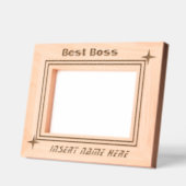 ミニマルパーソナライズされたリストスターボス レーザー彫刻フレーム (左)