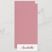 ミニマルパーソナライズされたリストバラ金ゴールドブックマーク (正面/裏面)