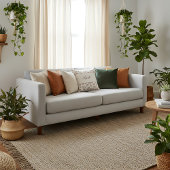 ミニマルパーソナライズされたリストファームハウスリーフ秋 クッション