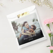 ミニマルパーソナライズされたリストフォトスクリプト名の日付 フェイバーバッグ (封をした状態)