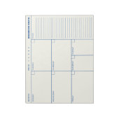 ミニマルパーソナライズされたリスト週間プランナーアジェンダ注 ノートパッド (回転)