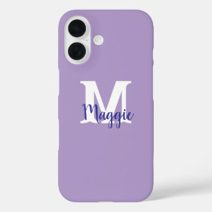 ミニマルパーソナライズされたリストiPhoneケースとモノグラム iPhone 16ケース