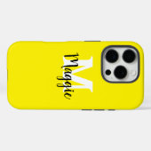 ミニマルパーソナライズされたリストiPhoneケースとモノグラム Case-Mate iPhoneケース (裏面 (横))