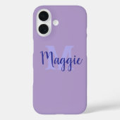 ミニマルパーソナライズされたリストiPhoneケースとモノグラム Case-Mate iPhoneケース (裏面)