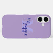 ミニマルパーソナライズされたリストiPhoneケースとモノグラム Case-Mate iPhoneケース (裏面 (横))