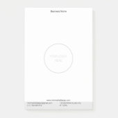 ミニマルパーソナライズされたロゴ ポストイット (正面)