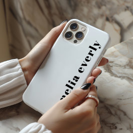 ミニマルパーソナライズされた主義モノクロケースメイト iPhone 15 PROケース