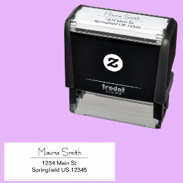 ミニマルパーソナライズされた名前をカスタムする差出人住所 セルフインキングスタンプ