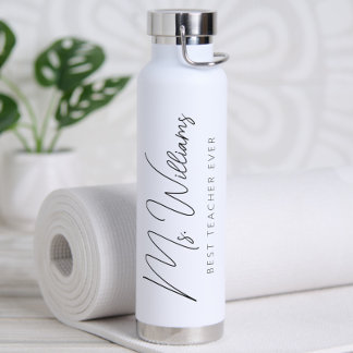 ミニマルパーソナライズされた最高の先生 ウォーターボトル