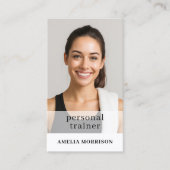 ミニマルパーソナルトレーナーQRコード写真 名刺 (正面)