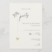 ミニマルパーティ招待状 ハッピーエバーアフターパーティ 招待状 (正面)