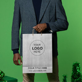 ミニマルビジネスモダンギフトバッグ ミディアムペーパーバッグ