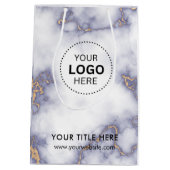 ミニマルビジネス モダン ギフトバッグ (裏面)