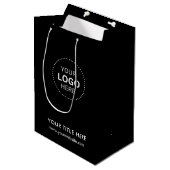 ミニマルビジネス モダン ギフトバッグ (正面アングル)