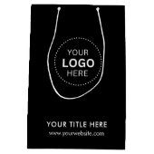 ミニマルビジネス モダン ギフトバッグ (裏面)