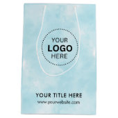 ミニマルビジネス モダン ギフトバッグ (裏面)