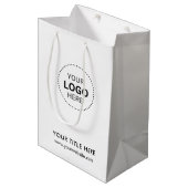 ミニマルビジネス モダン ギフトバッグ (正面アングル)