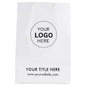 ミニマルビジネス モダン ギフトバッグ (裏面)