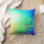 ミニマルビーチとサマースカイとサンサンシャイン クッション (ブランケット)