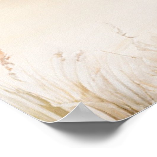 ミニマルビーチウェルカムサインポスター ポスター (角)