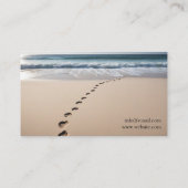 ミニマルビーチシーンマッサージセラピー 名刺 (裏面)