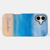 ミニマルビーチシ絵画ーン iPhoneケース (裏面横)