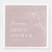 ミニマルピンクフラワーボヘミアンブライダルシャワー (正面)