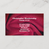 ミニマルファッションデザイナーブルゴーニュ生地 名刺 (正面)