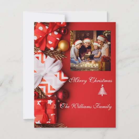 ミニマルファミリーフォト シーズンカード (正面)