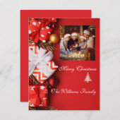 ミニマルファミリーフォト シーズンカード (正面/裏面)