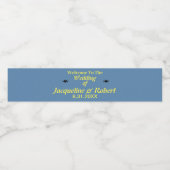 ミニマルファンシース結婚スクリプト ペットボトルラベル (シングルラベル)