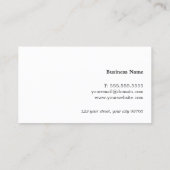 ミニマルフェイクエレガントシルバーライトグレー 名刺 (裏面)