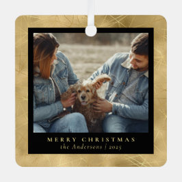 ミニマルフェイクエレガント金ゴールド メタルオーナメント