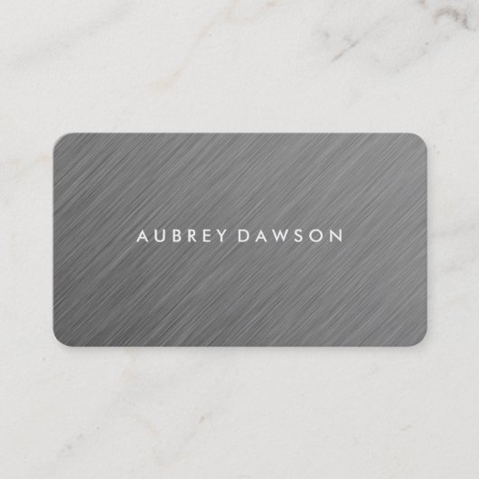 ミニマルフェイクメタリック 名刺 (正面)
