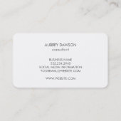 ミニマルフェイクメタリック 名刺 (裏面)