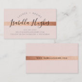 ミニマルフェイクラックスバラ金ゴールドストライプ赤面 名刺 (正面/裏面)