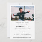 ミニマルフェイクリストフォイル写真2025卒業パーティー 招待状 (裏面)