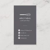 ミニマルフェイク金ゴールドウィスクベーカリー 名刺 (裏面)