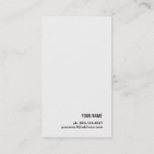 ミニマルフェイク金ゴールドリーフサークル 名刺 (裏面)