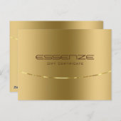 ミニマルフェイク金ゴールド ポストカード (正面/裏面)