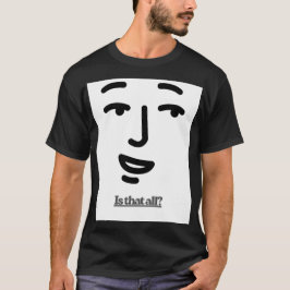 ミニマルフェイスタイポグラフィ Tシャツ
