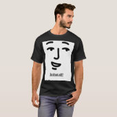 ミニマルフェイスタイポグラフィ Tシャツ (正面フル)