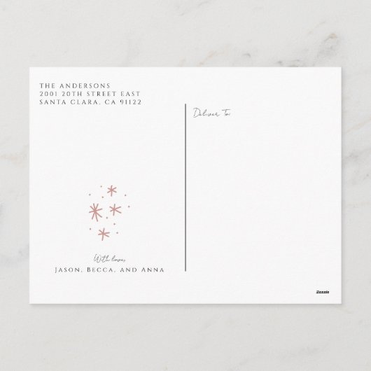 ミニマルフェスティバルクリスマスツリー シーズンポストカード (裏面)