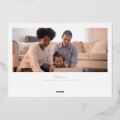 ミニマルフェスティバルクリスマスツリー 箔シーズンカード (裏面)