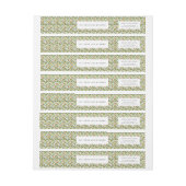 ミニマルフェスティバルクリスマスパターン ラップアラウンドラベル (シート)