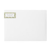 ミニマルフェスティバルクリスマスパターン ラップアラウンドラベル (正面)