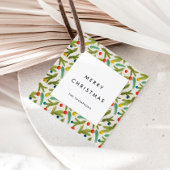 ミニマルフェスティバルパターンメリークリスマス フェイバータグ