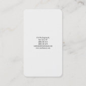 ミニマルフェミニンリストグリーンカーブホワイトプレーン 名刺 (裏面)