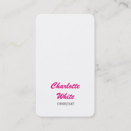 ミニマルフェミニンリストスクリプトクリエイティブプシンプルラン 名刺