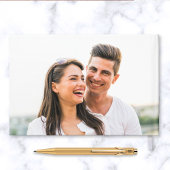 ミニマルフォトブラックのスクリプ結婚ト ゲストブック